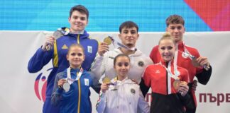 Збірна України виборола чотири медалі на чемпіонаті Європи: три з них здобули молодші спортсмени